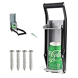Sckipio Dosenzerkleinerer, Recycling-Werkzeug für 340 ml und 473 ml Dosen, 2-in-1-Flaschenöffner, Grau, Metall
