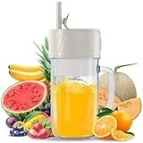 Mixer Smoothie Maker, Smoothie Mixer Klein, Mini Tragbarer Blender, Tragbarer Mixer USB, Smoothie-Maker to go, Standmixer 400ML, BPA-frei, PulseMotion &BlendPro Technologie