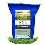Premium Trockenrasen Rasensamen/Grasssamen & Nachsaat - 25 kg - 1000m² - trockenheitsresistenter Rasen mit dichter Grasnarbe