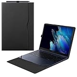 Fintie Hülle für 15.6 Zoll Samsung Galaxy Book 5/4 360&Book 4 - Premium Folio Schutzhülle mit Dokumentschlitze, Schwarz
