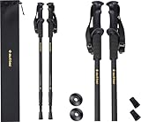 Outtec Wanderstöcke, Nordic Walking Stöcke - 65-135cm - Ultraleicht Trekkingstöcke für Damen und Herren - für Wandern, Trekking - Anti-Shock, Teleskop