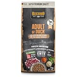 BELCANDO Adult GF Duck | getreidefreies Hundefutter | Trockenfutter ohne Getreide mit Ente | Alleinfuttermittel für ausgewachsene Hunde ab 1 Jahr