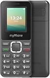 Einfaches, vertragsfreies myPhone 2240 LTE 4G-Tastentelefon für Senioren mit klarem und gut lesbarem Display, bis zu 6 Tage mit Einer einzigen Ladung
