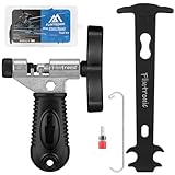 flintronic Fahrradketten-Werkzeug, Fahrradketten-Splitterschneider, für 6 7 8 9 10 11 Gänge, Fahrradketten Reparatur Set, Fahrrad Kettenmesslehre