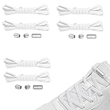 NEEKFOX - Premium Elastische Schnürsenkel Ohne Binden - Gummi Schuhbänder mit Kapseln - 3 Paar Schnürsenkel Schnellverschluss - Gummischnürsenkel für Sneaker, Laufschuhe, Sporschuhe