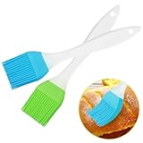 BOUMVID 2 Stück Silikon Backpinsel, Küche Pastry Brush, Backen Silikonpinsel, Lebensmittel Grillbürste Pinsel, Klein Basting Gebäckbürste, BBQ Silicone Pinsel für Grillen Gebäck Rühren Kochen