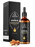 Mandelöl Bio Kaltgepresst I Für Haare, Gesicht, Körper, Haut I Mandelöl baby I 100% rein und nachhaltig I Natürlich für Kosmetik I Hautpflege I Vegan und Tierversuchsfrei I 100 ml