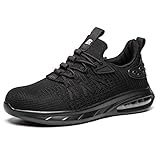 Furuian Arbeitsschuhe Herren Atmungsaktiv Sicherheitsschuhe Damen Leicht Stahlkappe Schutzschuhe