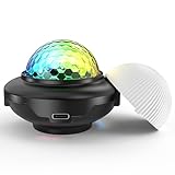 Mini Discokugel Akku USB C Musikgesteuert lichter DJ Kugel Ball mit Nachtlicht für Party Kinder Geburtstag Weihnachten Geschenk