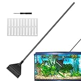 Hochwertiger Edelstahl - Aquarium Scheibenreiniger | Magnetischer Aquarienreiniger, Langer Stiel Aquarium Reiniger, Scheuerwerkzeug Für Aquarien Terrarien & Teiche Haustierbedarf