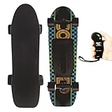Elektrisches Skateboard für Erwachsene mit kabelloser Fernbedienung, 4 einstellbare Geschwindigkeiten bis zu 22 km/h, unterstützt 150 kg, perfekt für Pendler und Outdoor-Spaß