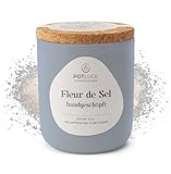 POTLUCK | Fleur de Sel handgeschöpft | Meersalz im Keramiktopf | 80g | Vegan, glutenfrei und mit natürlichen Inhaltsstoffen