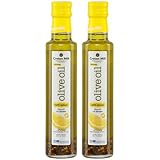 Zitronenöl 2x 250ml | Olivenöl mit Zitronen | Exra nativ | Aus Griechenland | Cretan Mill | + 20ml Jassas Olivenöl