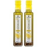 Zitronenöl 2x 250ml | Extra natives Olivenöl mit Zitronen | Aus Griechenland | Cretan Mill | + 20ml Jassas Olivenöl