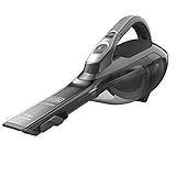 Black+Decker Akku-Handstaubsauger Dustbuster DVA320J (10.8V, 2.0Ah, mit Cyclonic Action, ausziehbarer Fugendüse & ausklappbarer Polsterbürste, kabelloser Staubsauger mit langer Saugdüse) Titanium