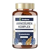 18 Aminosäuren Komplex Hochdosiert - 9 EAA + 9 NEAA, Aminosäuren Kapseln mit BCAA - 120 Kapseln
