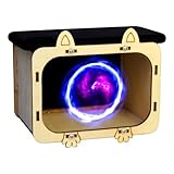 Handyprojektor - Heimkino Projektor, Telefonkino Projektor Hologramm Uhr Hologramm aus Holz - Visual, Theater Kino, Projektor für