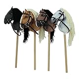 Haasenstrauch Sweety Toys Hobbyhorse Steckenpferd geeigent für Hobbyhorsing (Dunkelbraun)