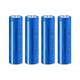 4 Stück NI-MH Akku Wiederaufladbarer, 3,7V NiMH 3200mAh Knopfleiste Batterie für Taschenlampe, Kleinen Lüfter, Türklingel, LED Stirnlampe, Mini-Lüfter, Größe:18mm * 67mm / 0,7inch * 2,63inch