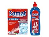 Somat Spülmaschinenpflege SET, Klarspüler 750ml & Spezial-Salz 1,2Kg, Wasser