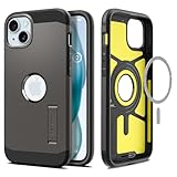 Spigen Hülle für iPhone 15 Tough Armor MagFit Kompatibel mit MagSafe -Gunmetal