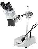 Bresser Auflicht Stereo Mikroskop Biorit ICD-CS 10x/20x Vergrößerung, mit sehr großem Arbeitsabstand und flexibler LED-Beleuchtung, optimal für Lötarbeiten