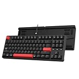 Keychron C3 Pro QMK/VIA Custom Mechanische Tastatur, Hot-swap Programmierbare 87 Tasten ANSI TKL-Layout Gasket-Mount, RGB Backlit USB-C Gaming-Tastatur Braunen Schaltern für Mac/Windows/Linux​