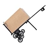 Treppensteiger Klappbar Sackkarren Rollwagen 6 Rad Einstellbares 73-114.5 cm Umzugshilfe Paketwagen bis zu 210 kg/460 lb