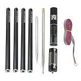 babominimer JPC-12 7MHz-50MHz 100W 8-Band HF Tragbare Kurzwelle für GP-Antenne QRP für Amateurradio Multi-Band Ladespule Teleskopantennen-Set
