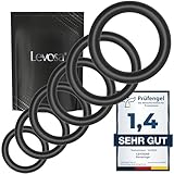 Levosa® Penisring Set für härtere Erektionen und mehr Ausdauer - 6 dehnbare Penis- und Hodenringe für Männer - Sex Spielzeug für Paare - Marke aus Hamburg