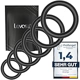 Levosa® Penisring Set - 6 hochwertige Cockringe für eine härtere und längere Erektion - als Penis- und Hodenringe geeignet - passend für jede Größe