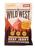 Wild West Beef Jerky, 300g Honey BBQ Rindfleisch, Beef Jerky high Protein Trockenfleisch, Protein Snack