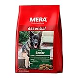 MERA essential Senior, Hundefutter trocken für ältere Hunde aller Rassen, Trockenfutter mit Geflügel Protein, gesundes Futter zur Entlastung der Nieren, ohne Weizen (12,5 kg) 12.5 kg (1er Pack)