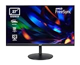 Acer CBA272H Monitor 27 Zoll (69 cm Bildschirm) Full HD, 100Hz HDMI, 75Hz VGA, 4ms (GTG), HDMI 1.4, VGA, höhenverstellbar, drehbar, FreeSync, Schwarz