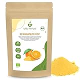 BIO Orangenpulver (100g), Gemahlene getrocknete Orangenschale, Orangen aus biologischem Anbau, 100% Natürlich und rein Fruchtpulver, Vegan