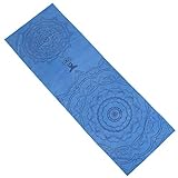 FANSU Hot Yoga Handtuch rutschfest Fitnesstuch Weich Atmungsaktiv Antirutsch Yogatuch mit Hoher Bodenhaftung Tragbares Yogahandtuch für Bikram und Pilates (185cm*63cm,Blau)