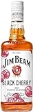 Jim Beam Black Cherry (Red Stag) | Bourbon Whiskey mit Schwarzkirsch-Likör | mit weichem und rundem Geschmack | 32.5% Vol. | 700ml (Die Verpackung kann variieren)