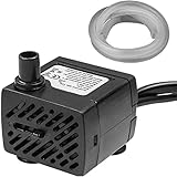 Flüsterleise Mini-Wasserpumpe 48GPH [180L / h] 3W kleines Aquarium, amphibische Teichfische, Schildkröten, Wassertiere, Statuen, Steingärten, Kunsthandwerk, Gärten, Springbrunnen, Tischaquarienpumpen.