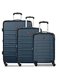 WENGER Koffer-Set 3-teilig für Damen und Herren | Reise-Trolleys 51 x 30 x 75 cm aus hochwertigem, stoßfestem ABS Material | Erweiterbar & Teleskopgriff| Amplar Evo Serie