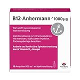 B12 Ankermann® B12 Injekt, Vitamin B12 1000µg - Effektiv und schnell gegen Vitamin B12 Mangel, 5 Amp. à 1 ml