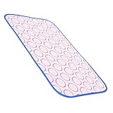 ULTECHNOVO Verbrühschutzmatte Bügelunterlage Bügelmatte Für Tischplatte Bügeldecke Tragbare Bügelmatte Rosa Stoff