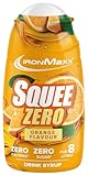 IronMaxx SqueeZero - Orange 65ml Sirup, Erfrischendes Geschmackserlebnis für 8 Liter, Zuckerfrei und Kalorienfrei in 100ml verzehrfertigem Getränk