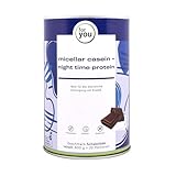 for you micellar casein - night time protein - 600 g (20 Portionen) - Micellares Casein mit langsamer Proteinfreisetzung - Cremiger Schokogeschmack - Fettarm, zuckerarm, glutenfrei & mit Aminosäuren