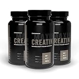 Creatin by MICROBIONIC | 3 x 180 Kapseln | hochdosiert: 3.200 mg Tagesportion Creatin-Monohydrat | feinste Körnung mit 200 Mesh | vegan