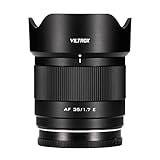 VILTROX 35mm f1.7 E, AF 35mm F1.7 E Mount Objektiv für Sony E, Auto Fcous APS-C Prime Objektiv mit großer Blende für Sony a6500 ZV-E10 A6700 a7RⅡ a7SⅢ a7Ⅳ a9 ZVE1