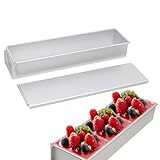 Rechteckige Kuchenform – Aluminium-Kastenform Toastform | Antihaft-Kastenform | Schnellentriegelungs-Backform | Aluminium-Mousse-Form mit Deckel | Brotform Mousse-Form abnehmbar | antihaftbeschichtet