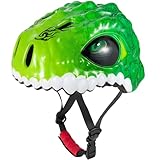 Favoto Kinderhelm Leicht Fahrradhelm Jungen - Cartoon Kinderhelm Verstellbarer Helm für Jungen Mädchen Sicherheitsschutz Outdoor Sportarten S(50-54cm) Grün