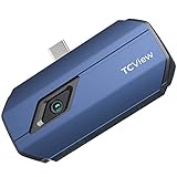 TOPDON Wärmebildkamera -TC001, 256x192 Auflösung, Wärmeempfindlichkeit, erweiterter Testbereich -20 ℃ bis 550 ℃, 0,1 ℃ Testpräzision, entwickelt für Android phones/Tablets und Windows Laptops