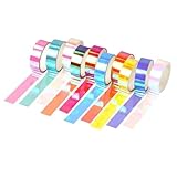 DOITOOL 20 Stück Klebebänder dekoratives Klebeband zum Basteln dünn Irisierender Klebeband selbstklebend holografisch Aufkleber Papier buch dekoration DIY-Handbuchdekoration Verlaufsband