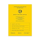 Impfpass/Impfbuch/Impfausweis - 2024 - Internationale Bescheinigung über Impfungen in Gelb